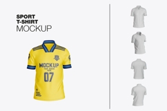 Soccer Men’s Sports T-shirt Mockup Product Image 1