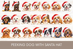 Christmas Peeking Dog with Santa Hat Bundle 70 Dog Breeds Product Image 2