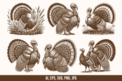 6 Turkey SVG Vector Design Bundle Product Image 1