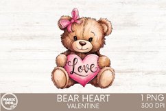 Valentine&#039;s Day Bear|Coquette Valentines Day|Coquette Bear Product Image 1