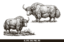 Yak Animal Vector SVG Bundle Product Image 2