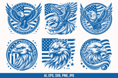 American Patriotic Eagle SVG Bundle Product Image 1