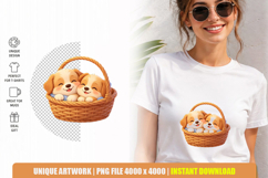 Cute Puppy Clipart Bundle PNG | 9 Adorable Dogs Product Image 2