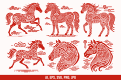 Chinese New Year Horse SVG Bundle Product Image 1