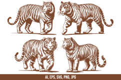 Tiger Vector SVG Bundle Product Image 1