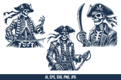 Skeleton Pirates Vector SVG Bundle Product Image 2