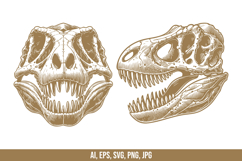 Dinosaur Skull Vector SVG Bundle Product Image 3