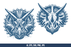 Triceratops Vector SVG Bundle Product Image 2