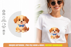 Cute Puppy Clipart Bundle PNG | 9 Adorable Dogs Product Image 3