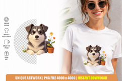 Adorable Puppy Clipart Bundle PNG Sublimation Product Image 2