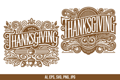 Thanksgiving Text Vector Bundle Product Image 2