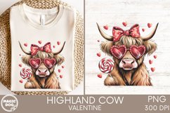 Valentine Coquette Highland Cow|Candy Valent|Cow Lover Product Image 3
