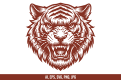 Tiger Head Vector SVG Bundle Product Image 2