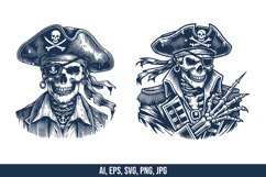 Skeleton Pirates Vector SVG Bundle Product Image 3