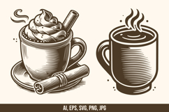 Hot Chocolate Vector SVG Bundle Product Image 3