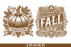 Thanksgiving Text Vector Bundle Product Image 3