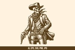 Skeleton Cowboy Vector SVG Bundle Product Image 3