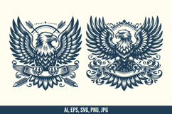 5 Heraldic Eagle Vector Emblem Bundle Product Image 3