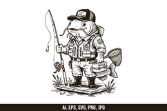 Fishing Mascot Vector SVG Bundle Product Image 3