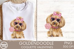 Goldendoodle Coquette|Goldendoodle Valentines|Coquette Bow Product Image 2