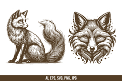 Fox Vector SVG Bundle Product Image 4