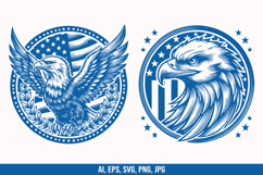 American Patriotic Eagle SVG Bundle Product Image 4