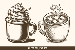 Hot Chocolate Vector SVG Bundle Product Image 4