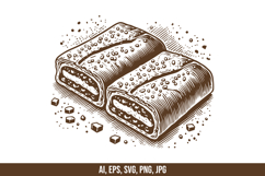Strudel Pastry Vector SVG Bundle Product Image 4