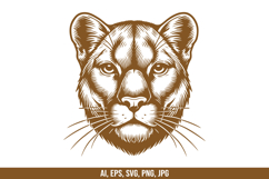 Mountain Lion Vector SVG Bundle Product Image 5