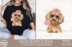 Goldendoodle Coquette|Goldendoodle Valentines|Coquette Bow Product Image 4
