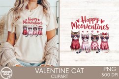 Happy Meowentines Cute Valentine Cat|Valentine Cat Lover Product Image 4