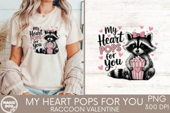 My Heart Pops For You|Raccoon Valentines Day|Valentine Vibe Product Image 4
