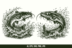 Wels Catfish Vector SVG Bundle Product Image 4