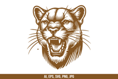 Mountain Lion Vector SVG Bundle Product Image 6