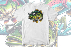 Fish wearing sunglasses PNG Clipart Product Image 5