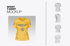 Women’s V-Neck T-Shirt Mockup Product Image 1