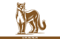 Mountain Lion Vector SVG Bundle Product Image 7