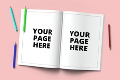 8.5 X 11 Inch Open Coloring Book editable mockup Product Image 1