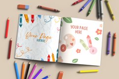 8.5 x 8.5 inch Open coloring book mockup Product Image 1
