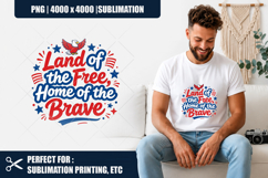 American Independence Day PNG | Patriotic Eagle Sublimation Product Image 1