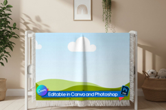 Aesthetic woven blanket mockup Product Image 1