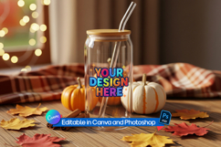 Autumn Glass Can Mockup Product Image 1