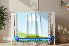 Baby blanket showcase mockup Product Image 2
