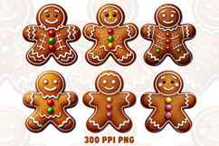 Gingerbread Man Cookies PNG Clipart Product Image 1