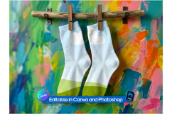 Hanging socks mockup Product Image 1