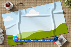 Blanket mockup top view Product Image 1