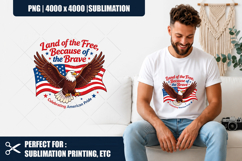 American Pride Eagle PNG | USA Flag Sublimation Clipart Product Image 1