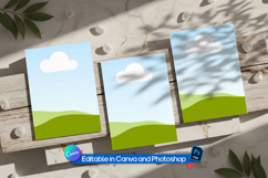 Card mockup flat lay Product Image 1