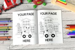 Coloring book mockup for Toddlers and kids PSD and JPG Product Image 1