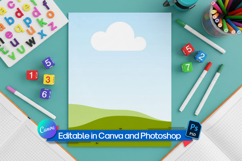 8.5x11 Educational worksheet mockup Product Image 1